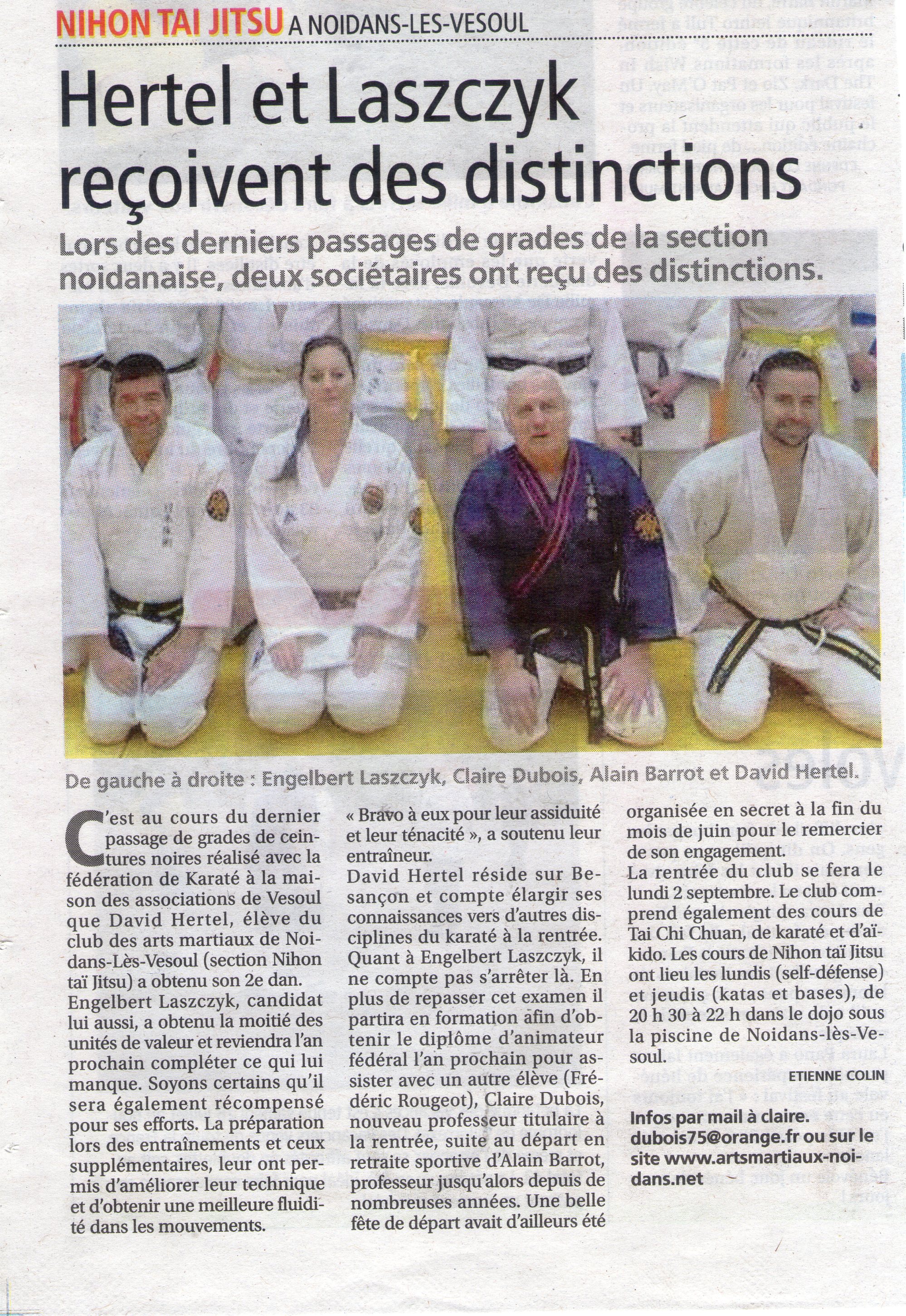 la Presse de Vesoul 08 08 2019