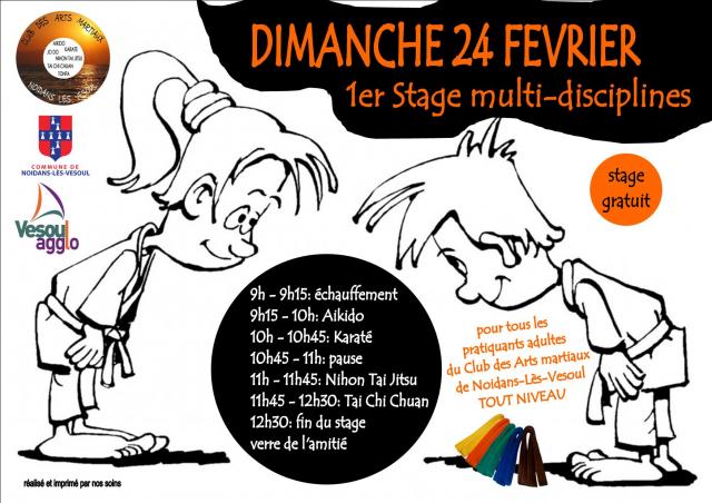 Affiche 1er stage interne camnv